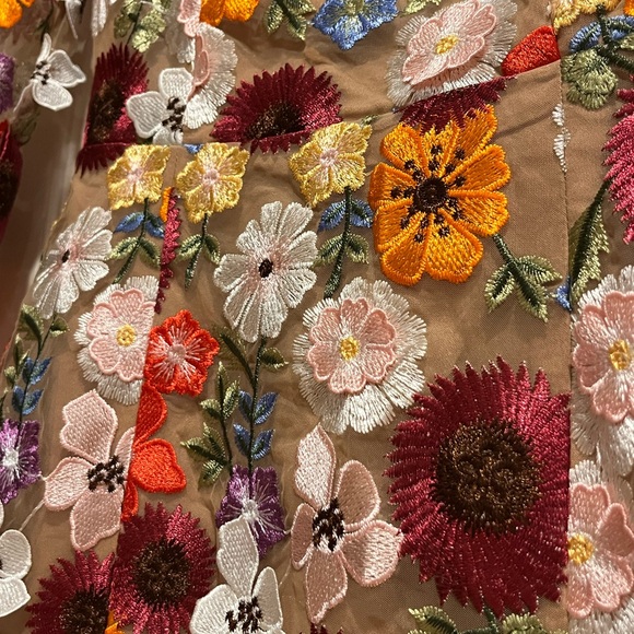 Elliatt Floral Appliqué Mini Dress - Rare Find - Picture 4 of 7